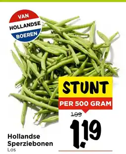 Vomar Voordeelmarkt Hollandse Sperziebonen aanbieding
