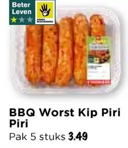 Vomar Voordeelmarkt BBQ Worst Kip Piri aanbieding