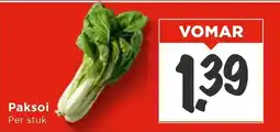 Vomar Voordeelmarkt Paksoi aanbieding