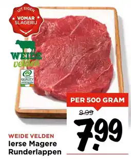 Vomar Voordeelmarkt lerse Magere Runderlappen aanbieding