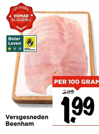 Vomar Voordeelmarkt Versgesneden Beenham aanbieding