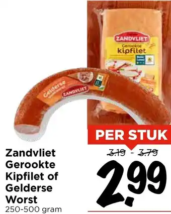 Vomar Voordeelmarkt Zandvliet Gerookte Kipfilet of Gelderse Worst aanbieding