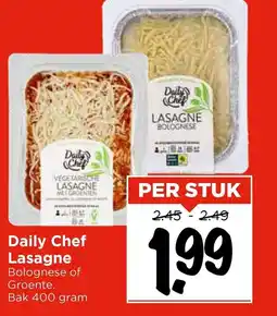 Vomar Voordeelmarkt Daily Chef Lasagne aanbieding