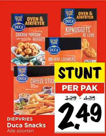 Vomar Voordeelmarkt Diepvries Duca Snacks aanbieding