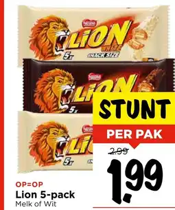Vomar Voordeelmarkt Lion 5 pack aanbieding