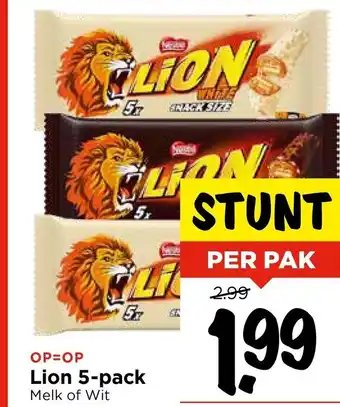 Vomar Voordeelmarkt Lion 5 pack aanbieding