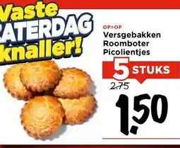 Vomar Voordeelmarkt Versgebakken Roomboter Picolientjes aanbieding
