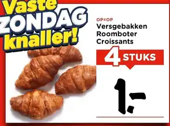 Vomar Voordeelmarkt Versgebakken Roomboter Croissants aanbieding