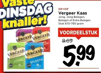 Vomar Voordeelmarkt Vergeer Kaas aanbieding