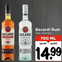 Vomar Voordeelmarkt Bacardi Rum aanbieding