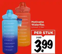 Vomar Voordeelmarkt Motivatie Waterfles aanbieding