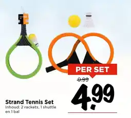 Vomar Voordeelmarkt Strand Tennis Set aanbieding