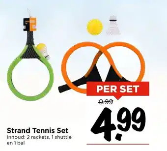 Vomar Voordeelmarkt Strand Tennis Set aanbieding
