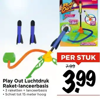 Vomar Voordeelmarkt Play Out Luchtdruk Raket lanceerbasis aanbieding