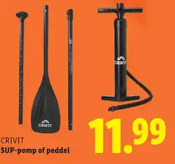 Lidl CRIVIT SUP pomp of peddel aanbieding