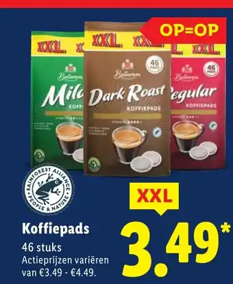 Lidl Koffiepads aanbieding