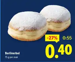 Lidl Berlinerbol aanbieding