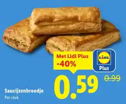 Lidl Saucijzenbroodje aanbieding