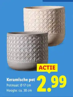 Lidl Keramische pot aanbieding