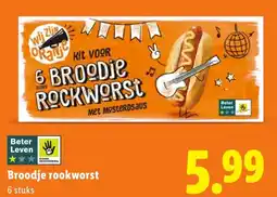 Lidl Broodje rookworst aanbieding