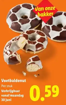 Lidl Voetbaldonut aanbieding
