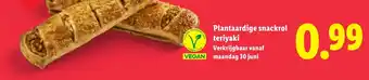 Lidl Plantaardige snackrol teriyaki aanbieding