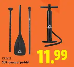 Lidl CRIVIT SUP pomp of peddel aanbieding