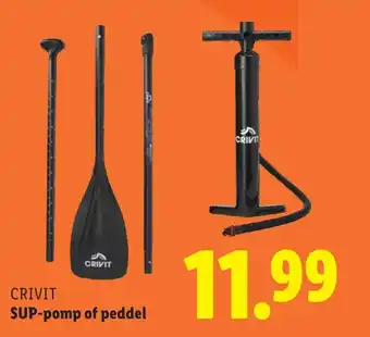 Lidl CRIVIT SUP pomp of peddel aanbieding