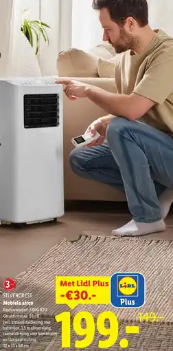 Lidl Silvercrest Mobiele airco aanbieding