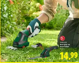Lidl Parkside Accu gras en buxusschaar aanbieding