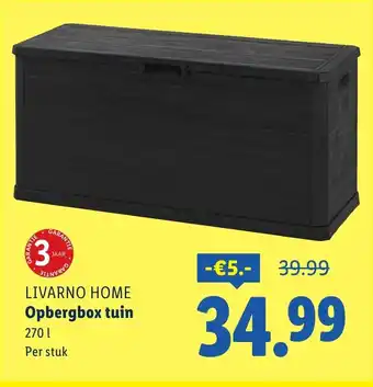 Lidl Livarno home opbergbox tuin aanbieding