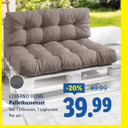 Lidl Livarno home Palletkussenset aanbieding