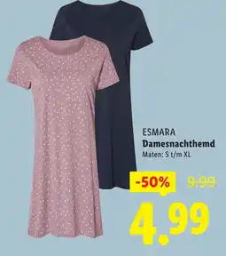 Lidl Esmara Damesnachthemd aanbieding