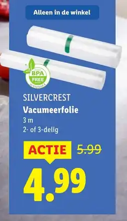 Lidl Silvercrest Vacumeerfolie aanbieding