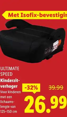 Lidl Ultimate Speed Kinderzit verhoger aanbieding