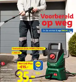 Lidl Parkside Hogedrukreiniger aanbieding