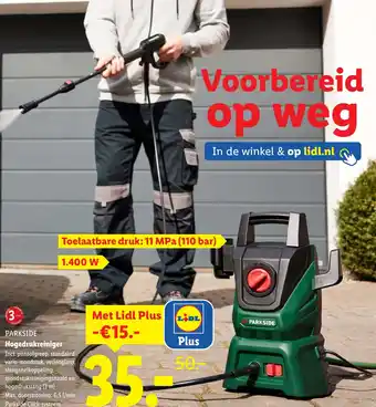 Lidl Parkside Hogedrukreiniger aanbieding