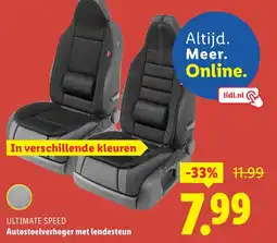 Lidl Ultimate Speed Autostoelverhoger met lendesteun aanbieding