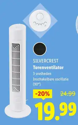 Lidl Silvercrest Torenventilator aanbieding