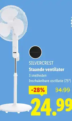 Lidl Silvercrest Staande ventilator aanbieding