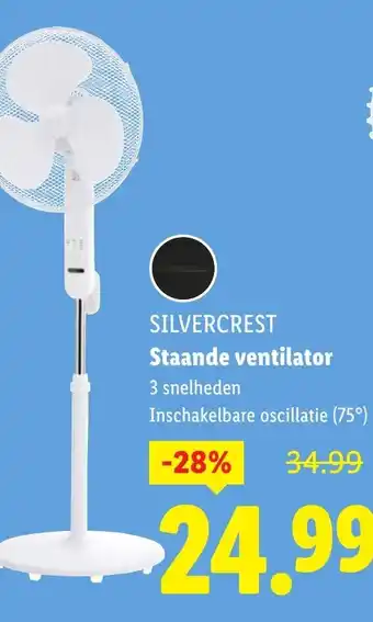 Lidl Silvercrest Staande ventilator aanbieding