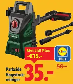 Lidl Parkside Hogedruk reiniger aanbieding