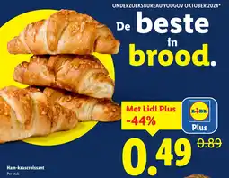 Lidl Ham kaascroissant aanbieding