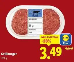 Lidl Grillburger aanbieding