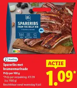 Lidl Spareribs met bramenmarinade aanbieding
