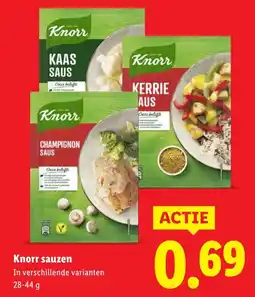 Lidl Knorr sauzen aanbieding