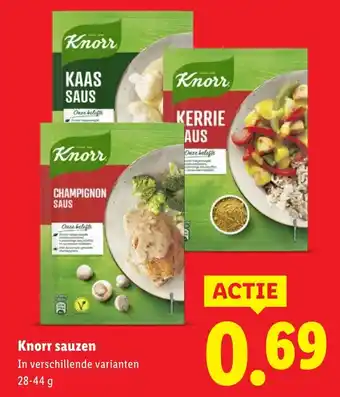 Lidl Knorr sauzen aanbieding
