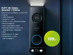 EP Beerepoot EUFY 2K Video- deurbel + Chime aanbieding