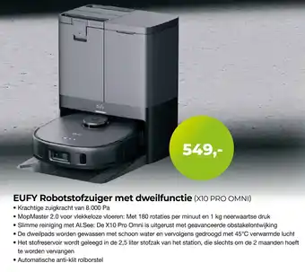 EP Beerepoot EUFY Robotstofzuiger met dweilfunctie aanbieding