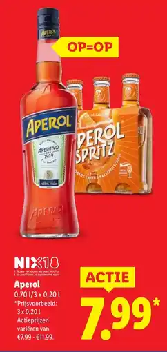 Lidl Aperol aanbieding